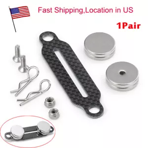2x Carbon Fiber Body Shell Post Mount Fr 1:10 RC Crawler Car Axial SCX10II 90046 - Picture 1 of 10