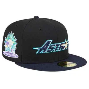 HOUSTON ASTROS MLB NEW ERA 59FIFTY RETRO ENTRENAMIENTO DE PRIMAVERA SOMBRERO AJUSTADO 7 5/8 (RARO) - Imagen 1 de 5