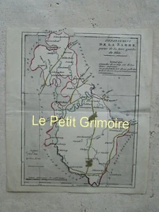CARTE DE LA SARRE vers 1800. - Picture 1 of 1