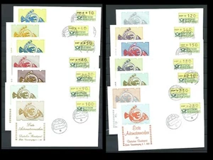 RFA CAJERO AUTOMÁTICO VS 1 FDC, juego de envío, 14 cartas de primer día FRANKFURT AM MAIN #o943 - Imagen 1 de 3
