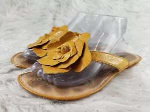 Geboren senfgelbe Damengröße 9 Sandalen Slipper Riemen - Bild 1 von 6