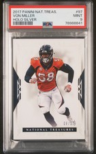 2017 Panini National Treasures Von Miller 97 Holo Silver /25 PSA 9 Pop 1,0 highr