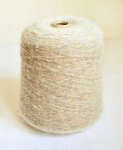 Italian Baby Alpaca - Merino - Upcycled Cotton Yarns, 2.2 lb / 1000 grams cone - Picture 1 of 3