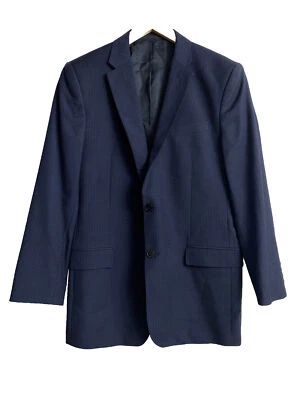Blazer Abrigo Deportivo de Lana VERSACE Colección Azul NEGRO Cuadros 4 TEMPORADAS EU52 US 42 Foto 1 de 4