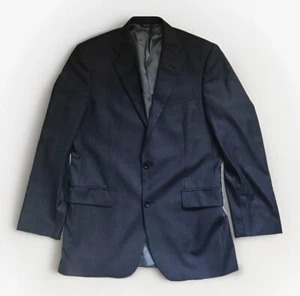 Brooks Brothers Saxxon Gray Plaid 100% Wool Suit Jacket Only Mens 39L Preowned - Picture 1 of 14