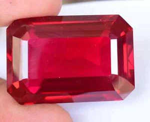 98.10 Ct Natural Mozambique Blood Red Ruby Certified Stunning Gigantic Gemstone - Picture 1 of 5
