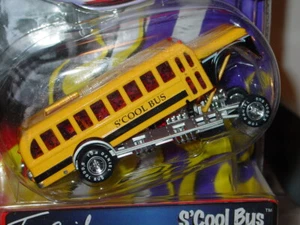 TOY ZONE TOM DANIEL S'COOL BUS HOT ROD COLLECTIBLE MUSCLE 1:43 -Yellow, MIP - Picture 1 of 4
