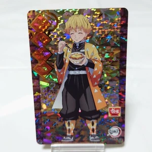 Tarjeta Demon Slayer Kimetsu no Yaiba Zenitsu Agatsuma Sukiya colaboración Holo - Imagen 1 de 2