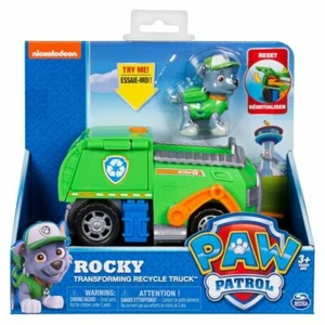PAW PATROL ROCKY TRANSFORMING RECYCLE TRUCK ACTION FIGURE VEHICLE KID TOY - Picture 1 of 4