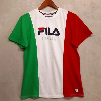 Camiseta atlética Fila Italia para niños talla XL/rojo-blanco-verde/fútbol/correr/deportes Foto 1 de 4