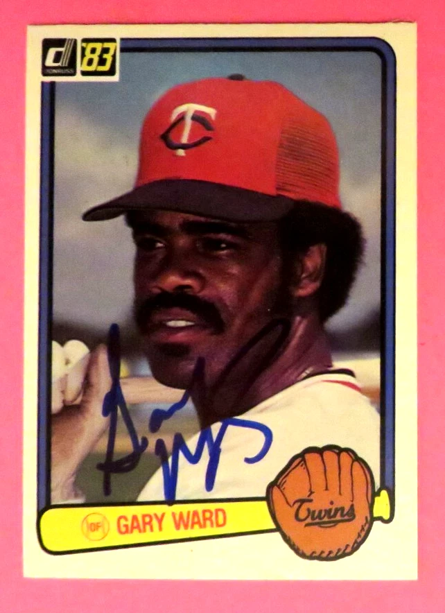 1983 Donruss, Minnesota Twins - GARY WARD - autographed - Image 1 of 1