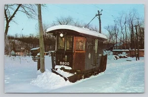 Quitanieves Ferrocarril 1898 Nº 9800- Postal del Museo Branford Trolley - Imagen 1 de 2