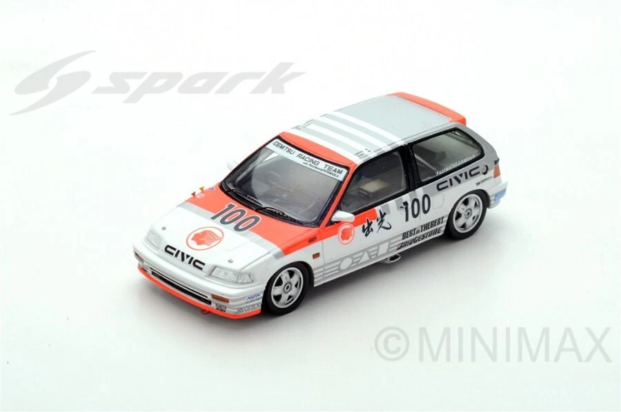 Spark Model - Honda Civic Ef3 N.100 Winner Grp3 JTC Suzuka 1989 U.katayama-e.mur