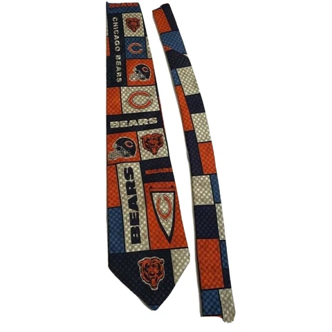 Chicago Bears Men's Tie Necktie Logo Geometric Classic Dress /Casual Cover