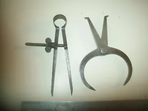 2 pinzas de acero vintage sin marca de 5" de alto - Imagen 1 de 2