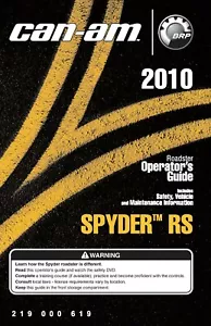 Manual del propietario Can-Am Spyder RS 2010 - Imagen 1 de 12