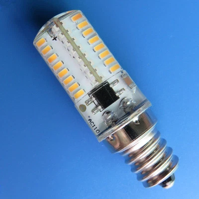 10x E12 Candelabra C7 LED Light bulb 64 3014SMD Silicone lamp 120V Warm White - Image 1 of 4