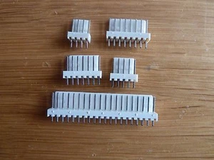 5 off 2 Way Straight Pin PCB Headers 0.1" (2.54mm) Connectors KK - Picture 1 of 1