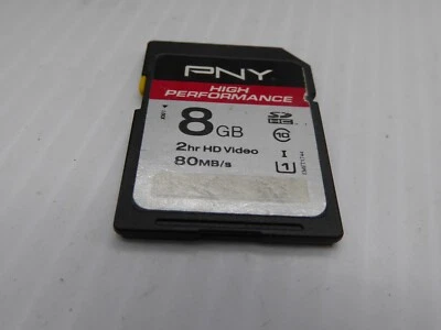 PNY Premium high speed 80 mb/s 8GB SD Card - Memory Card for Digital Camera etc - Image 1 of 2