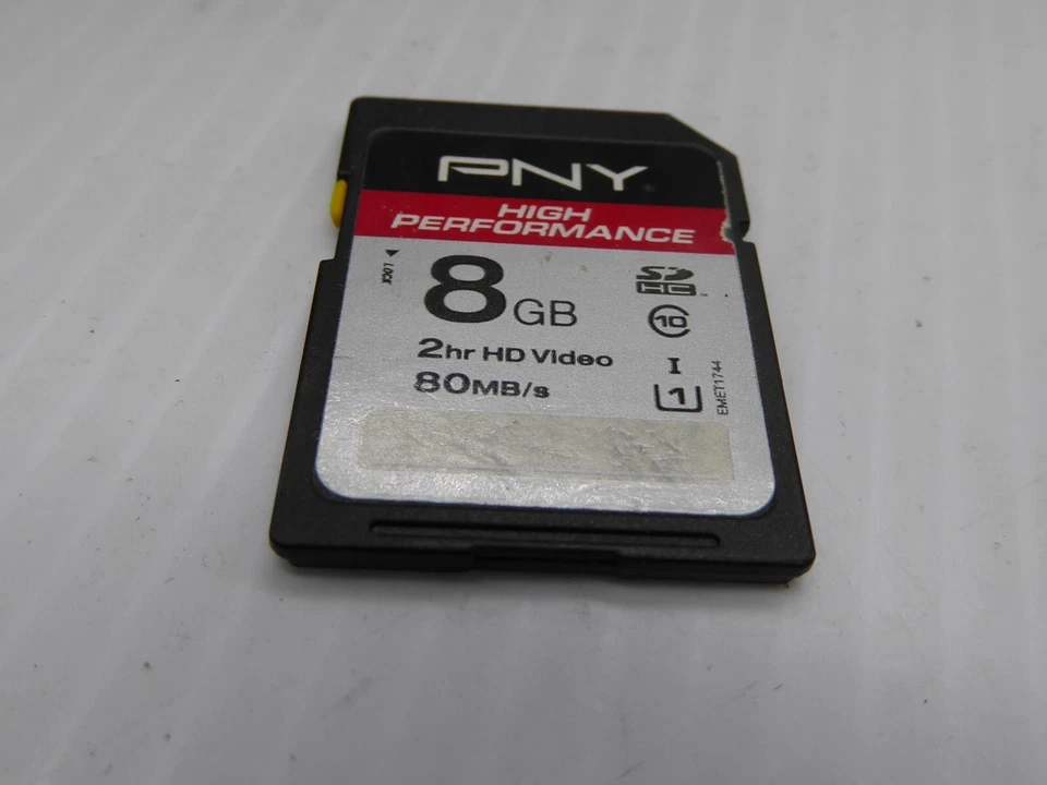 PNY Premium high speed 80 mb/s 8GB SD Card - Memory Card for Digital Camera etc - Image 1 of 2
