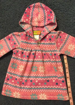 Usado/usado ~ Suéter con Capucha Rosa Penelope Mack Niñas 100% Poliéster Talla 2T. Foto 1 de 4