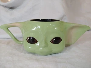 Star Wars The Mandalorian Baby Yoda Grogu Face Head Ceramic Coffee Tea Mug Cup - Picture 1 of 8