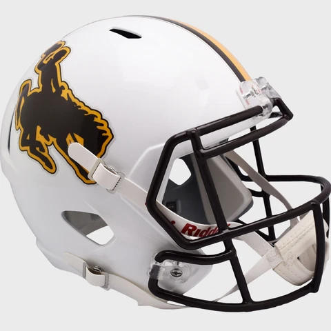 WYOMING COWBOYS NCAA Riddell SPEED Full Size Replica Football Helmet Cover