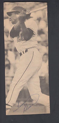 Frank Robinson Autographed 4x9 Newspaper photo Orioles Great for Frame JSA - Image 1 of 3