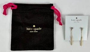 Kate Spade New York Dainty Sparklers Drop Earrings Gold Tone Women's Jewelry - Picture 1 of 4