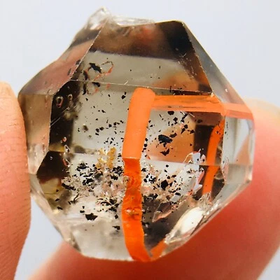 ТОП натуральный Herkimer бриллиант кристалл движется воды зыбучие пески падение enhydro 5.66G - Изображение 1 из 4