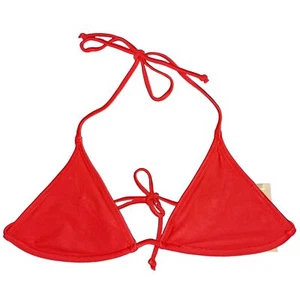 J. nuova con etichetta Top bikini girocollo perfetto con perizoma CA792 rosso cera brillante donna taglia XS - Foto 1 di 12