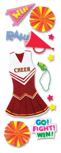 A Touch of Jolee's Dimensional Stickers - CHEERLEADER - 11 pcs - Image 1 of 1