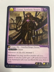 GRAND ARCHIVE TCG Carter, Synthetic Reaper 203 UR - ALCHEMICAL REVOLUTION - Picture 1 of 1