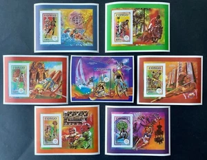 Stamps Deluxes blocks & S/S Olympic Games Barcelona 92 Congo Imperf. - Photo 1/1