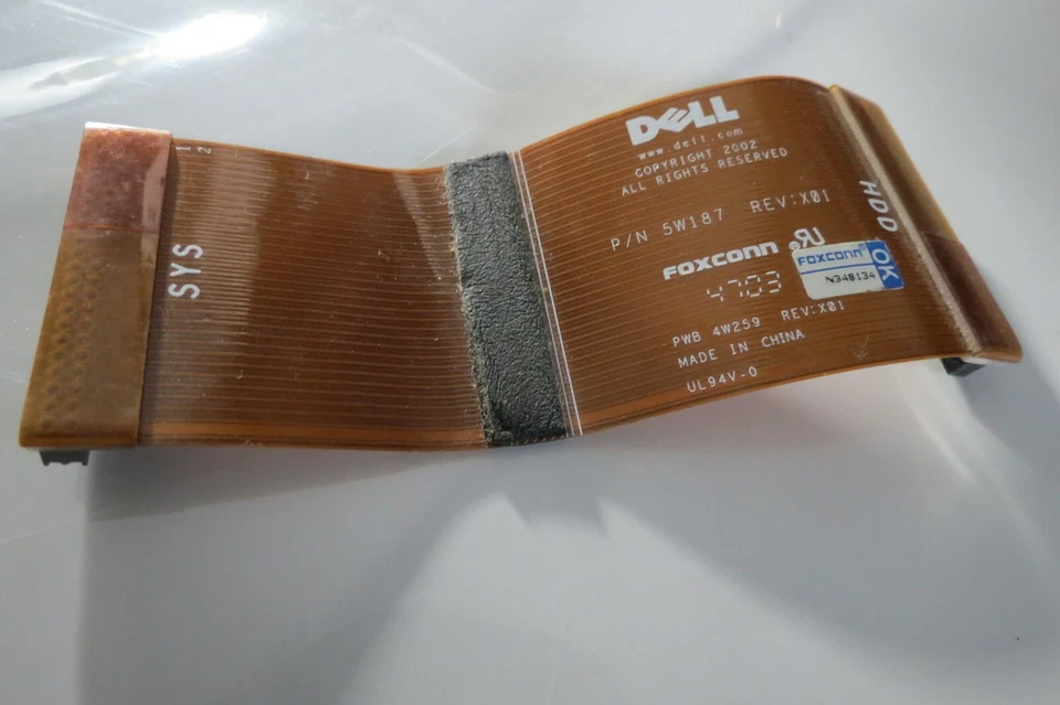 DELL 5W187 Hard disk drive HDD ribbon cable (SX260 / SX270) Rev: X01 44 pin - Image 1 of 3