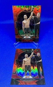 (2) 2023 UFC Select Muhammad Mokaev Red /175 RC Rookie Card