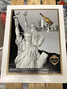 Poster Champagne Vintage Veuve Clicquot La Grande Dama della Libertà - Foto 1 di 3