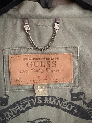 Vintage 1981 Guess Invictus Maneo Multipocket Hooded Green Jacket Size L - Image 1 of 4