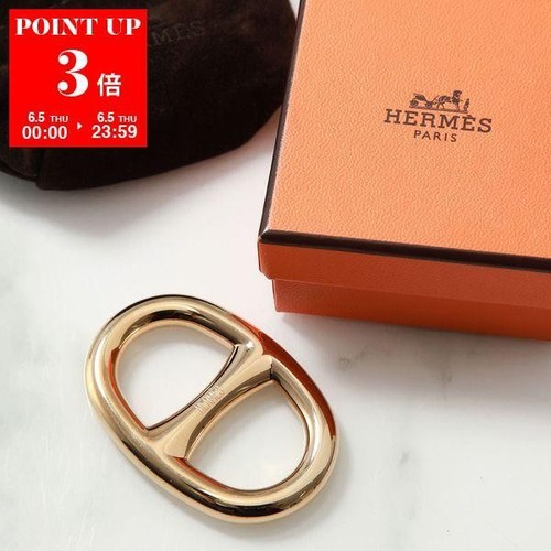 HERMÈS Anello sciarpa Hermes Chaine d'Ancre 90 pendenti donna ancora catena oro