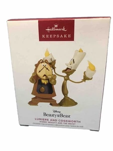 2023 Hallmark Keepsake Ornament Lumiere And Cogsworth Beauty And The Beast Ltd - Picture 1 of 2