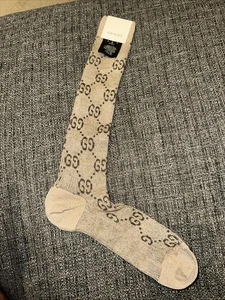 GUCCI GG LOGO SOCKS SIZE L 22-24cm - Picture 1 of 4