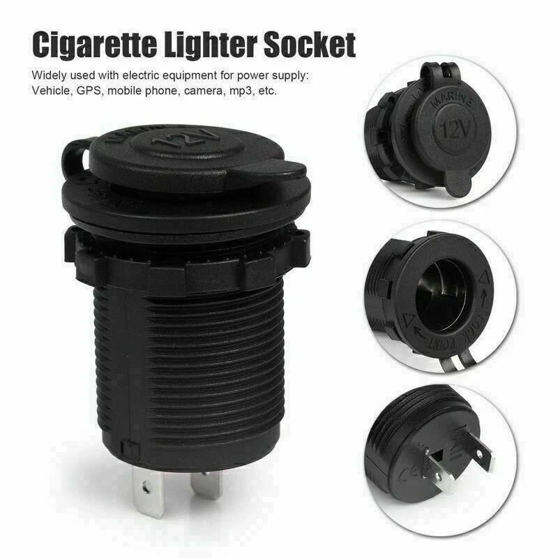 Car Marine Van Boat Cigarette Lighter Socket Charger Power Outlet Supply 12V - Image 1 of 4