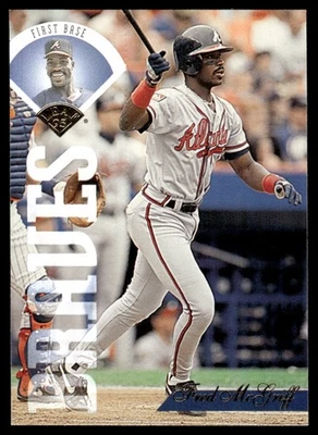 1995 Leaf Fred McGriff Atlanta Braves #232 - Image 1 of 2