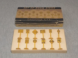 Plasticville O/S Set of Road Signs 12-A - Boxed ~ TS - Picture 1 of 5