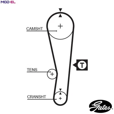 TIMING BELT 5122 FOR SUZUKI SAMURAI/SUV/Closed/Off-Road/Vehicle/Open SIERRA 1.0L - Image 1 of 4