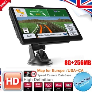 2025 5" Car Truck Sat Nav GPS Navigation 8GB UK Free Lifetime Maps Touch Screen - Picture 1 of 12