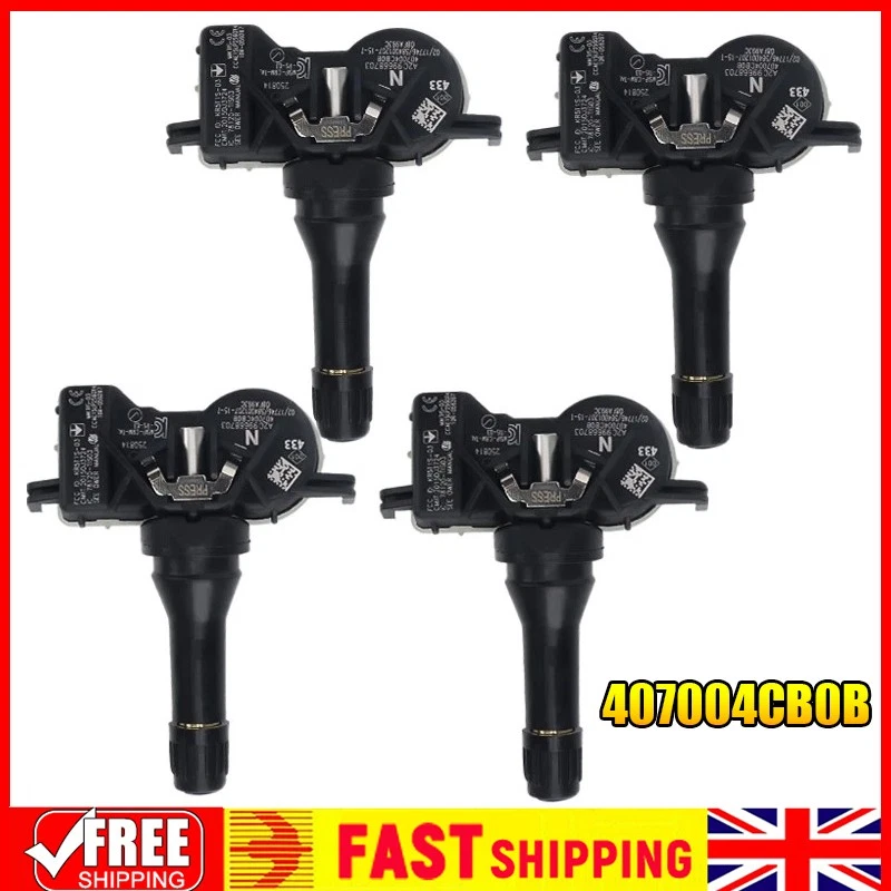 4X Tire Pressure Sensor For NISSAN Qashqai X-Trail_RENAULT Kadjar_INFINITI Qx50 - Image 1 of 4