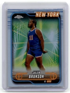 2024-25 Topps Chrome Basketball #47 Jalen Brunson Refractor - Picture 1 of 2