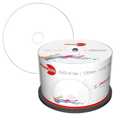 50 PRIMEON DVD+R 4,7 GB bedruckbar - Bild 1 von 4