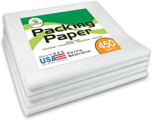 Packing Paper Moving Newsprint Shipping Sheets 27" x 17" 450 Sheets - Picture 1 of 12